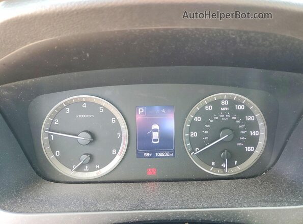 5NPE24AF4GH363831 2016 HYUNDAI SONATA Burgundy Սարքավորումների վահանակի տեսք