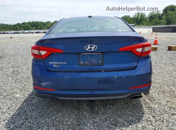 5NPE24AF4GH371203 2016 HYUNDAI SONATA Blue Հետևի տեսք