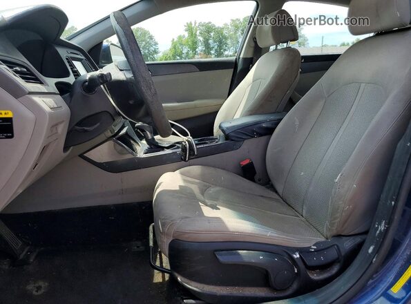 5NPE24AF4GH371203 2016 HYUNDAI SONATA Blue Սալոնի դիմացի տեսք