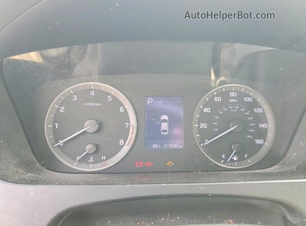 5NPE24AF4GH371203 2016 HYUNDAI SONATA Blue Սարքավորումների վահանակի տեսք
