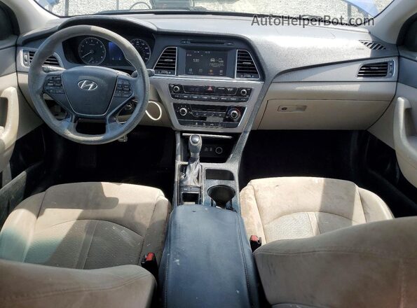 5NPE24AF4GH371203 2016 HYUNDAI SONATA Blue Առջևի վահանակի տեսք