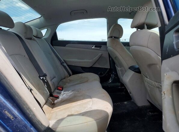 5NPE24AF4GH371203 2016 HYUNDAI SONATA Blue Հետևի նստատեղերի տեսք
