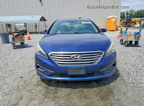 5NPE24AF4GH371203 2016 HYUNDAI SONATA Blue Դիմացի տեսք