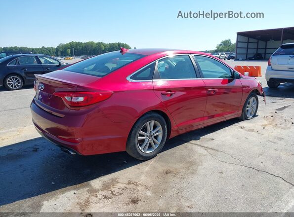 5NPE24AF4GH371959 2016 HYUNDAI SONATA Red Հետևի աջ