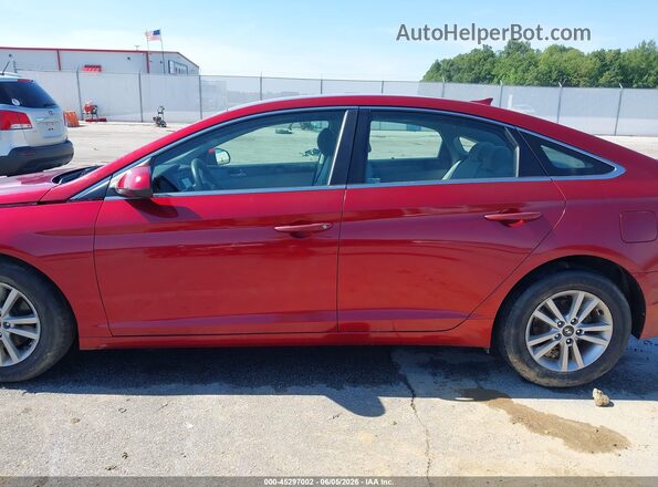 5NPE24AF4GH371959 2016 HYUNDAI SONATA Red Սալոնի 360 աստիճան տեսք
