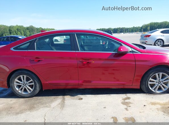5NPE24AF4GH371959 2016 HYUNDAI SONATA Red Սալոնի հետևի տեսք