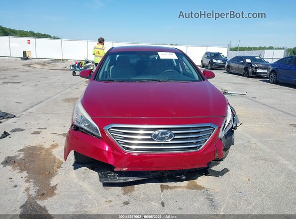 5NPE24AF4GH371959 2016 HYUNDAI SONATA Red Սարքավորումների վահանակի տեսք