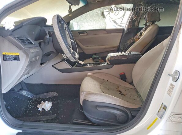 5NPE24AF4GH384212 2016 HYUNDAI SONATA White Vista interior delantera