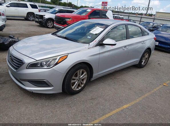 5NPE24AF4GH403857 2016 HYUNDAI SONATA Серебряный Передняя левая четверть
