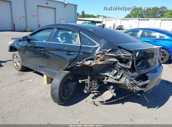 5NPE24AF4HH459685 2017 HYUNDAI SONATA Black Հետևի ձախ
