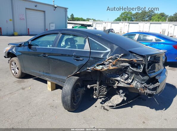 5NPE24AF4HH459685 2017 HYUNDAI SONATA Black Դիմացի տեսք