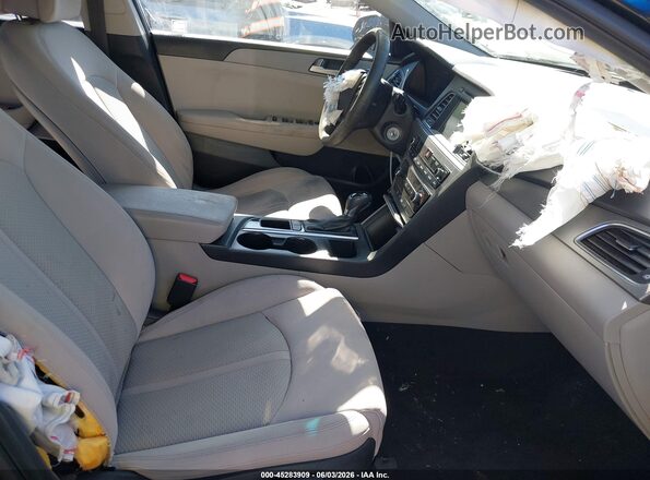5NPE24AF4HH459685 2017 HYUNDAI SONATA Black Սալոնի դիմացի տեսք