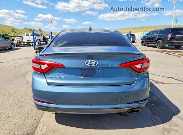 5NPE24AF4HH469861 2017 HYUNDAI SONATA Blue Հետևի տեսք