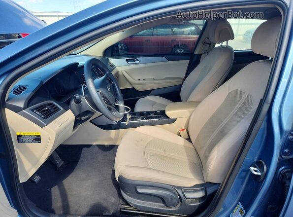 5NPE24AF4HH469861 2017 HYUNDAI SONATA Blue Սալոնի դիմացի տեսք