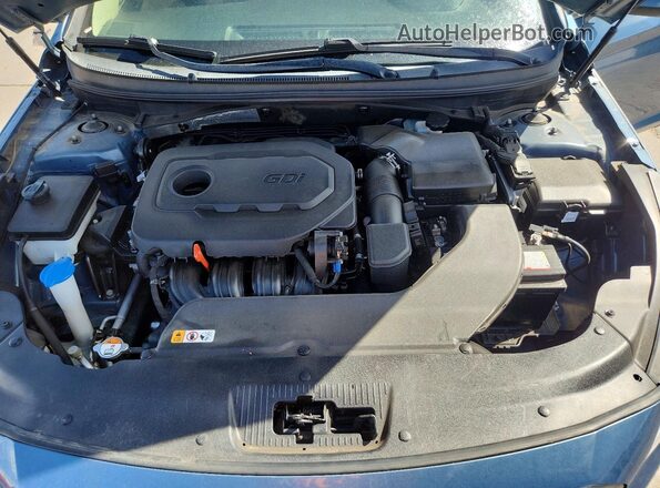 5NPE24AF4HH469861 2017 HYUNDAI SONATA Blue Սալոնի հետևի տեսք