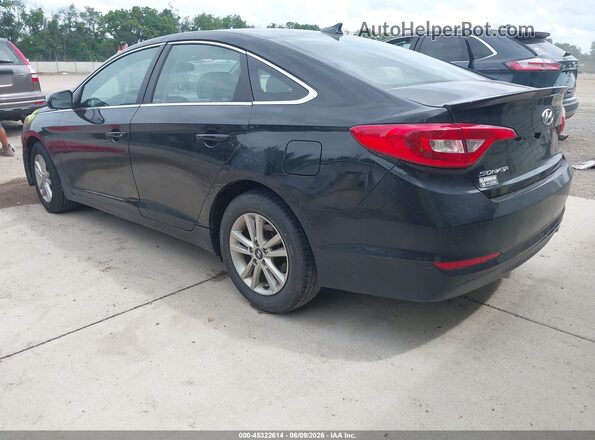 5NPE24AF4HH489964 2017 HYUNDAI SONATA Black Tył lewy