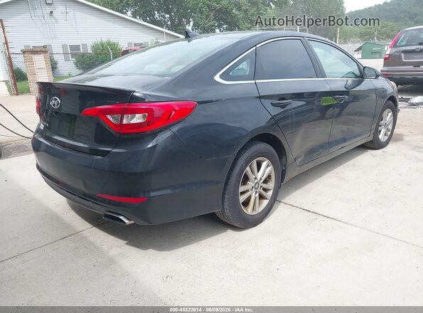 5NPE24AF4HH489964 2017 HYUNDAI SONATA Black Tył prawy