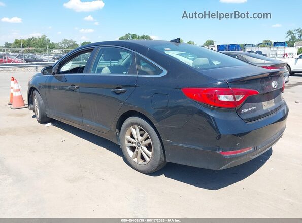 5NPE24AF4HH492525 2017 HYUNDAI SONATA Black Հետևի ձախ