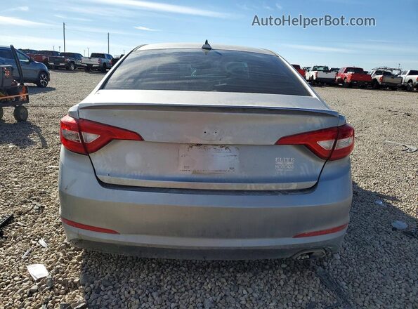 5NPE24AF4HH504981 2017 HYUNDAI SONATA Gray უკანა ხედი