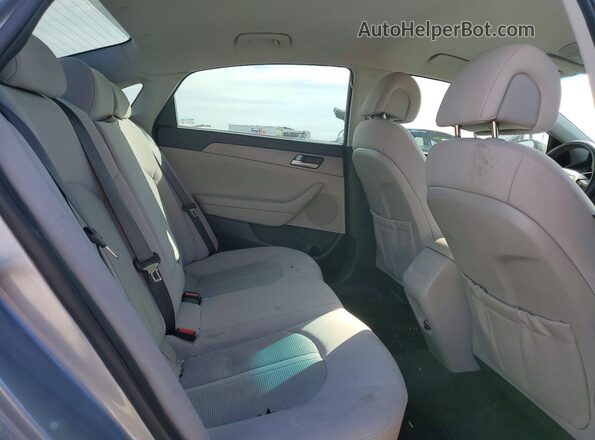 5NPE24AF4HH504981 2017 HYUNDAI SONATA Gray უკანა სავარძლების ხედი