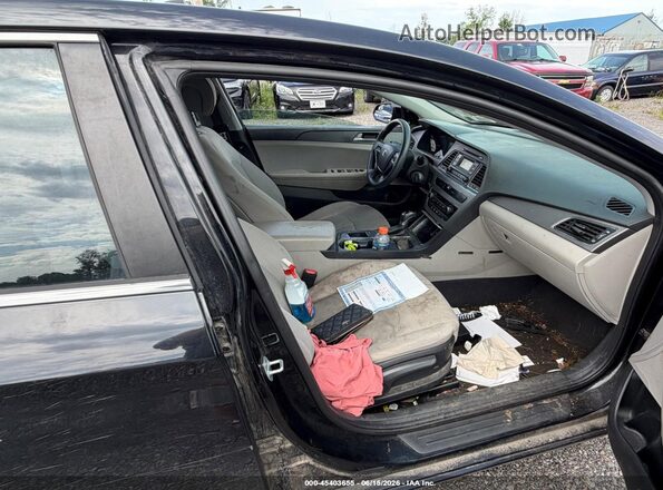 5NPE24AF4HH517469 2017 HYUNDAI SONATA Black 
