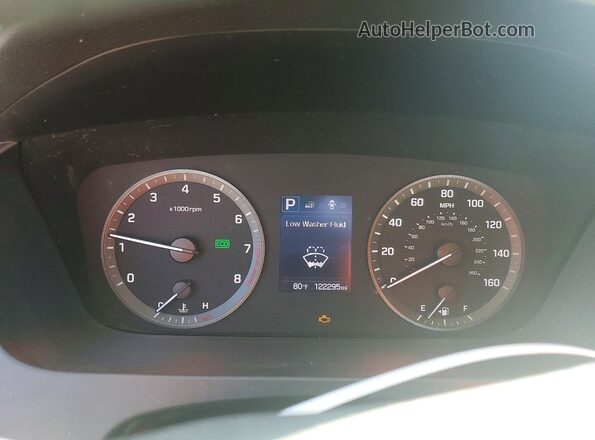 5NPE24AF4HH537446 2017 HYUNDAI SONATA White Вид щитка приладів