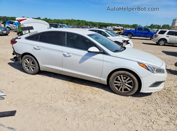 5NPE24AF4HH537446 2017 HYUNDAI SONATA White Передня права чверть