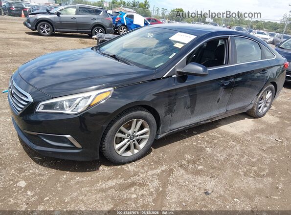 5NPE24AF4HH552609 2017 HYUNDAI SONATA Black Front left