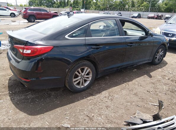 5NPE24AF4HH552609 2017 HYUNDAI SONATA Black Rear right