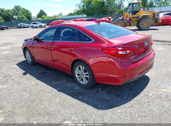 5NPE24AF4HH561858 2017 HYUNDAI SONATA Red Rear left