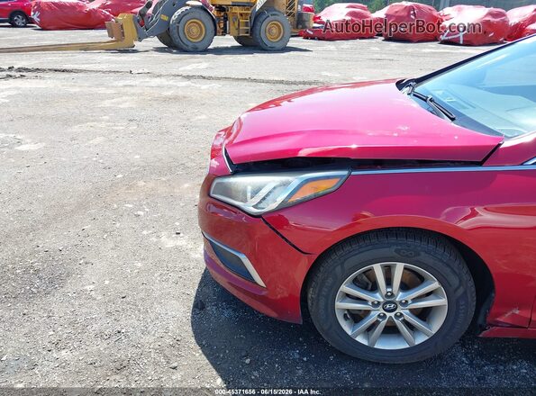 5NPE24AF4HH561858 2017 HYUNDAI SONATA Red Front view