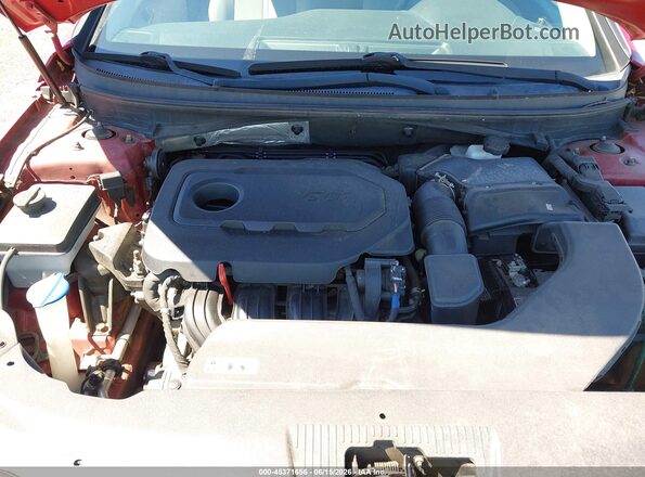 5NPE24AF4HH561858 2017 HYUNDAI SONATA Red Rear view