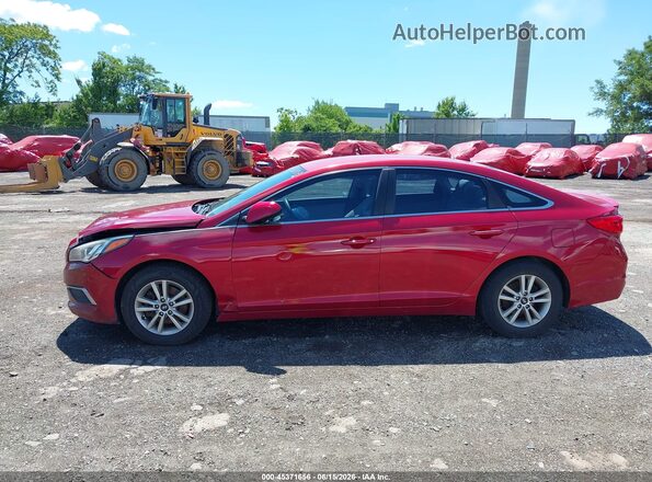 5NPE24AF4HH561858 2017 HYUNDAI SONATA Red 360 interior view