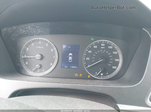 5NPE24AF4HH568972 2017 HYUNDAI SONATA Синий Вид задних сидений