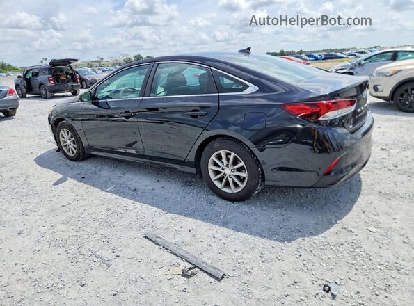 5NPE24AF4JH592307 2018 HYUNDAI SONATA Black უკანა მარცხენა