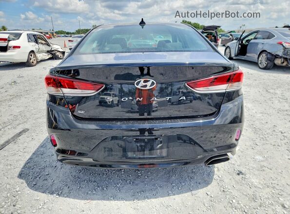5NPE24AF4JH592307 2018 HYUNDAI SONATA Black უკანა ხედი