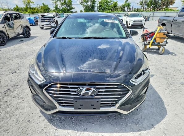 5NPE24AF4JH592307 2018 HYUNDAI SONATA Black წინა ხედი