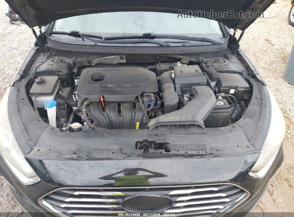 5NPE24AF4JH598107 2018 HYUNDAI SONATA Black Widok z tyłu