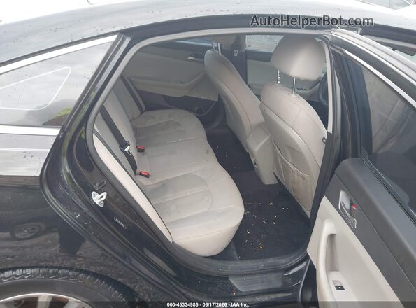 5NPE24AF4JH598107 2018 HYUNDAI SONATA Black Widok naklejki z numerem VIN