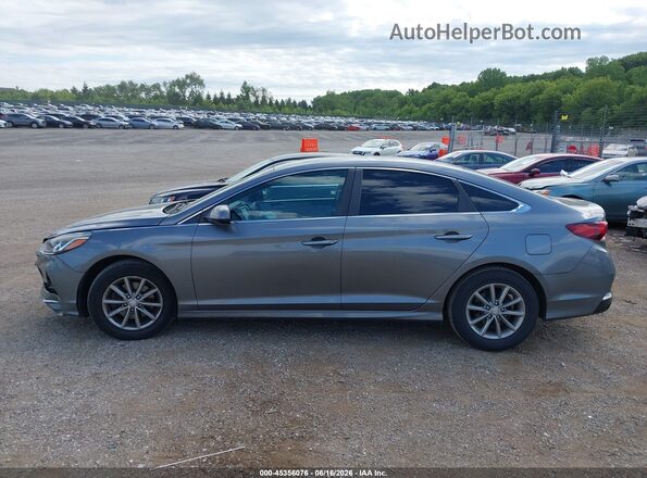 5NPE24AF4JH628819 2018 HYUNDAI SONATA Gray Widok wnętrza 360 stopni