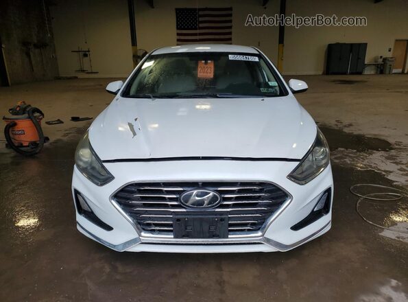 5NPE24AF4JH672092 2018 HYUNDAI SONATA White VIN კოდის სტიკერის ხედი