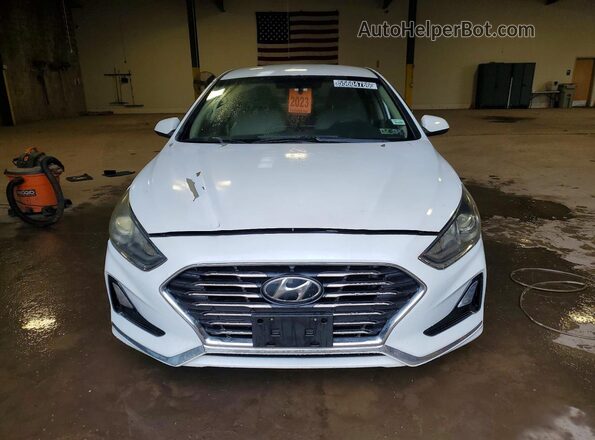 5NPE24AF4JH672092 2018 HYUNDAI SONATA White წინა ხედი