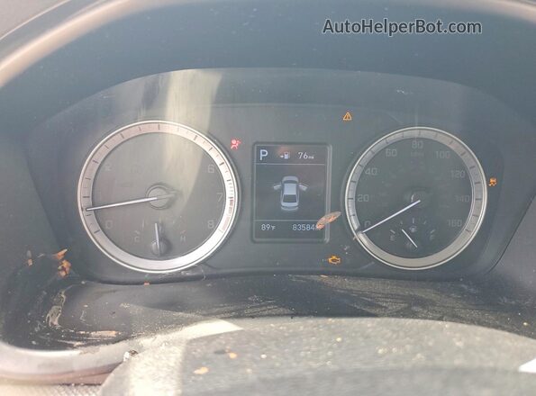 5NPE24AF4JH717628 2018 HYUNDAI SONATA Silver ხელსაწყოთა პანელის ხედი