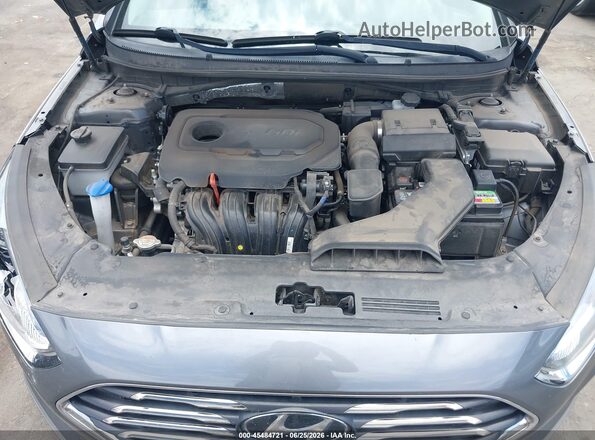 5NPE24AF4KH813471 2019 HYUNDAI SONATA Gray უკანა ხედი