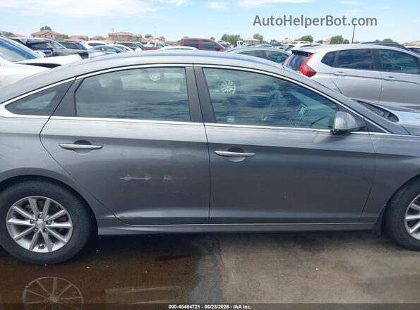 5NPE24AF4KH813471 2019 HYUNDAI SONATA Gray უკანა სალონის ხედი