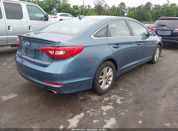 5NPE24AF5GH276858 2016 HYUNDAI SONATA Blue Rear right