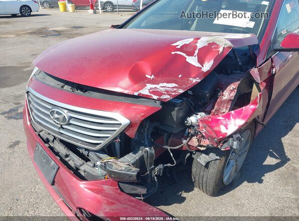 5NPE24AF5GH280408 2016 HYUNDAI SONATA Red Vista frontal