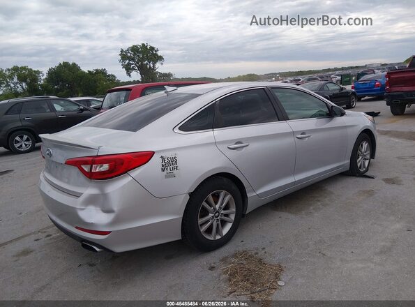 5NPE24AF5GH291652 2016 HYUNDAI SONATA Silver Հետևի աջ