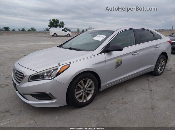 5NPE24AF5GH291652 2016 HYUNDAI SONATA Silver Առջևի ձախ երեք քառորդ տեսարան