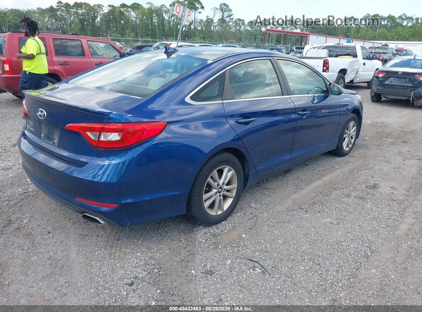 5NPE24AF5GH295426 2016 HYUNDAI SONATA Blue Հետևի աջ